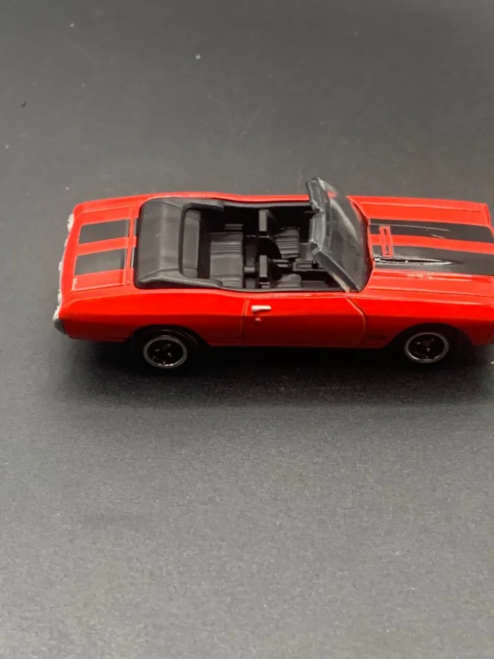 1:64 Matchbox Red Black Stripe 1971 Chevy Chevelle Convertible Diecast Car